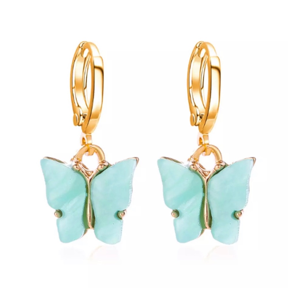 3/$30 ๐ Blue Acrylic Butterfly Earrings - Picture 4 of 4